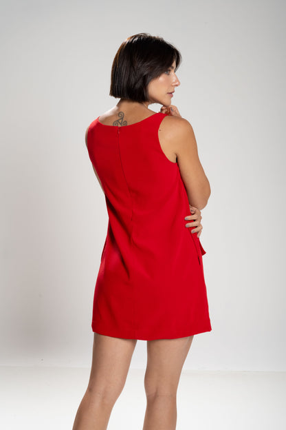 Vestido Trapézio Vermelho